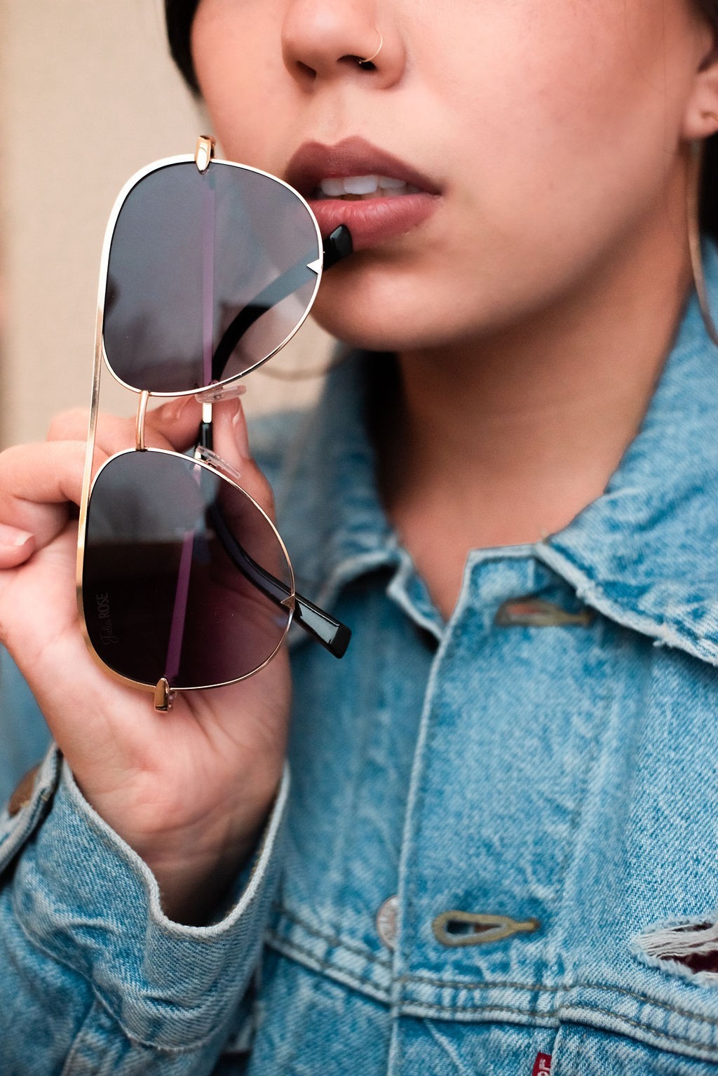 Ready to Ship | The Alex Gold/Gray- High Quality Unisex Aviator Sunglasses